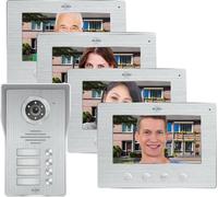Sonnette de porte Wifi avec caméra Full HD, interphone vidéo IP pour maison de 4 familles