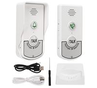 Sonnette d'interphone Vocal sans Fil Longue portée, Sonnette d'interphone Stable sans Fil pour la Maison, la Villa, l'hôtel, l'usine, l'hôpital, Le bâtiment de Classe