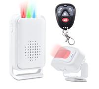 Sonnette Entrée Magasin,NineLeaf Alarme Maison sans Fil,Détecteur Boite Aux Lettres,Détecteur De Mouvement,Alarme Detecteur Exterieur sans Fil,Facile à Installer,17 Sonneries,1PK+1Télécommande