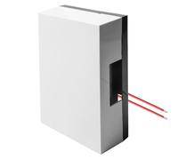 Sonnette filaire : 220 V Sonnette de porte d'entrée, 80-95 dB Carillon de porte mécanique, 15 x 9,7 x 4,6 cm Sonnette de porte manuelle à double son, pour hôtels, appartements, bureaux, maison