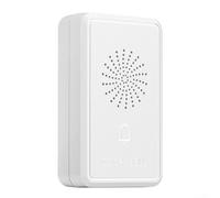 Sonnette filaire DC 12 V - Carillon électronique Ding Dong pour système de contrôle de sécurité à domicile - Support mural - Interphone intérieur - Son clair et fort - Blanc