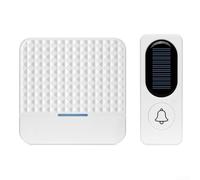 Sonnette intelligente sans fil alimentée par énergie solaire, Sonnette intelligente sans fil, Sonnette musicale longue distance pour grandes maisons, Sonnette vidéo intelligente avec vue en direct