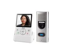Alecto Interphone-portier ADI-250 – caméra et écran couleur 3.5" – blanc/argenté