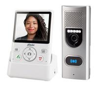 Alecto Interphone-portier ADI-250 – caméra et écran couleur 3.5" – blanc/argenté