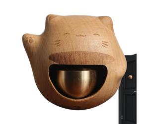 Sonnette magnétique créative, sonnette de chat fortune, sonnette magnétique pour chat Shopkeeper Bell, sonnette d'alerte créative, carillon à vent porte-bonheur pour magasin,