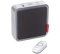 Sonnette MP3 grise Honeywell DC917NG série 9: jusqu’à 200 m de portée sans fil avec lumière auréole