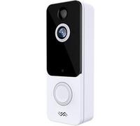 Sonnette S9 Wi-Fi 720P Caméra Vision nocturne Interphone vidéo Blanc Blanc G