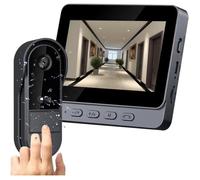 Sonnette Sans Fil Avec Caméra 1080P Ip67 Étanche - Visiophone Vidéo Extérieur Avec Écran 4.3"", Vision Nocturne, Angle De 170°