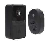 Sonnette sans Fil avec Caméra, 480P Sonnette WiFi Extérieure avec Carillon, Détection de Mouvement PIR, Audio Bidirectionnel, Sonnette Video Doorbell Support Cloud Et SD