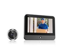 Sonnette sans fil avec caméra, angle de vision grand angle de 120°, écran 1080P HD 4,3 pouces, contrôle à distance par application
