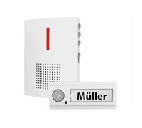 Casa Control Sonnette sans fil IPX4 avec signal sonore et lumineux FTK-120 - Blanc