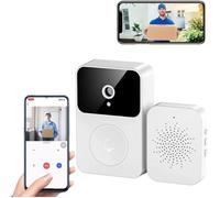 Sonnette Sans Fil Connectée Avec Caméra De Surveillance, Wifi Smart Camera, Enregistrement Vidéo, Sonnette Porte (Type-C)