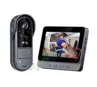 Sonnette sans Fil Exterieur Etanche avec écran IPS de 4.3 Sonnette sans Fil avec Camera 1080P Visiophone sans Fil IP65 étanche Caméra HD 170° Enregistrez Les Visiteurs en Appuyant la Sonnette 1000mAh