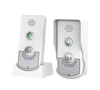Sonnette sans fil pour la maison, distance 1000 mètres, interphone vocal H8 (blanc)