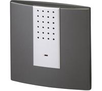 HEIDEMANN Funkempfänger HX Square - Erweiterbare Klingel - Batteriebetrieben - Funk Klingel Empfänger - HX Türklingel - anthrazit
