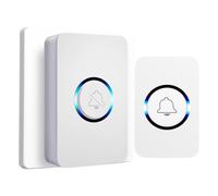 Sonnette sans fil | Sonnettes télécommandées | Sonnette à piles | mhz 110 Decibel Accueil Sonnette de Sécurité Double Port Sonnette Intelligente Électronique Appel Personnes âgées Sonnette