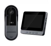 Sonnette sans fil Video Doorbell Wireless Doorbell Camera with HD 1080P Video Two-Way Angle 4.3” Screen IPX65 Waterproof for Outdoor