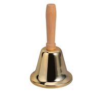 Sonnette Sonore Clochette de Noël Ambiance Noël, Cloche de Mariage | Bois et Fer, Poignée en Bois, Boule Métallique Interne, Portable, pour Commerces et Offices