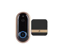 Sonnette vidéo 1080P Smart WiFi Video Interphone de sécurité sans fil Visible Or