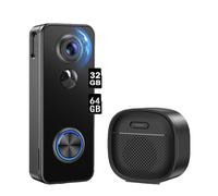sonnette vidéo 2K avec caméra wifi avec batterie 2,4GHz WLAN 32&64GB carte mémoire
