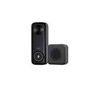 Sonnette Vidéo 2K avec Détection IA et Connectée Hub Zigbee Noir