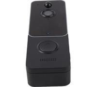 Sonnette vidéo, caméra sans fil, audio bidirectionnel intelligent, HD 1080P, vision nocturne infrarouge, 2,4 GHz, noir