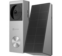 Sonnette Vidéo Connectée EZVIZ HP3 PRO, 2K, Panneau Solaire Inclus, Argent