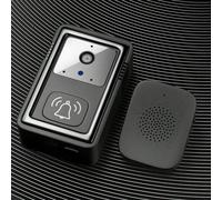 Sonnette vidéo intelligente avec caméra, capacité de batterie de 400 mAh, caméra HD, objectif grand angle, interphone vocal intelligent, Wi-Fi, haut-parleur intégré, interphone bidirectionnel, alerte
