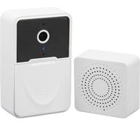 Sonnette vidéo intelligente Wi-Fi, vision nocturne, audio bidirectionnel, vidéo HD, installation facile, batterie 1000 mAh, sans fil