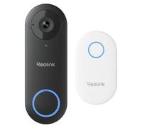 Sonnette vidéo Reolink 5MP PoE avec carillon, sonnette UHD filaire avec caméra, ultra grand angle 180°, audio bidirectionnel, détection de personnes, étanche, alarmes, compatible NVR, sonnette vidéo P