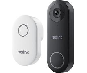 Sonnette vidéo Reolink D340W - 5 MP avec carillon. Wi-Fi 2,4/5 GHz. Détection de personnes. Audio bidirectionnel. Compatible avec les enregistreurs vidéo réseau (NVR).