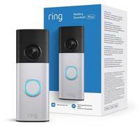 Sonnette vidéo Ring Battery Plus (2e génération) - Résolution 2K, avec batterie amovible, disponible en noir et en gris. Idéale pour la maison ou le bureau, indice de protection IP55, résolution 1920