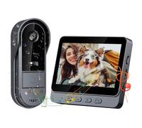 Sonnette Vidéo Sans Fil - AIMIUVEI - 1080P - Écran IPS 4.3 - Vision Grand Angle 170° - IP65