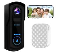 Sonnette vidéo sans fil avec cloche, caméra WiFi 2K 3MP