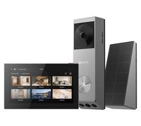 Sonnette vidéo sans fil - Caméra 2K et 2MP - Panneau solaire - Écran intelligent SD7 - Batterie 5200 mAh