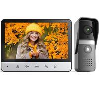 Sonnette vidéo sans fil compatible avec les smartphones, avec vision nocturne et audio à deux canaux