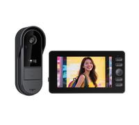 Sonnette vidéo sans fil étanche, grand angle, HD, vision nocturne, alarme intelligente, surveillance de porte, sécurité maison