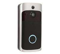 Sonnette Vidéo sans Fil Exterieure avec Caméra, 720P Sonnette WiFi Nocturne Infrarouge, Alarme Antivol PIR Détection, Visiophone sans Fil Audio Bidirectionnel