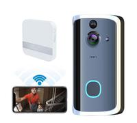 Sonnette vidéo sans - Roame - fil intelligente wifi interphone vocal vision nocturne 166° wifi 2,4 g hzinterphone sonnette