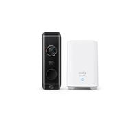 Eufy Kit sonnette vidéo S330 + HomeBase 2 2K HD double caméra détection mouvement Alexa/Google Noir