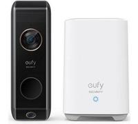 Kit de sonnette vidéo eufy S330 + HomeBase 2, 2K HD, détection de mouvement, double caméra, compatible avec Alexa et Google Assistant, autonomie de 6 mois, noir