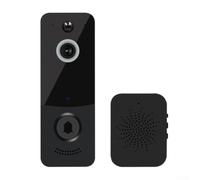 Sonnette WiFi HD Intercom Visuel Longue Autonomie Sonnette WiFi | Intercom vidéo HD, notification instantanée, application mobile, surveillance 24/7, sécurité renforcée