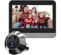 Sonnette ZELURXX avec caméra HD, grand angle 140°, vision nocturne, détecteur de mouvement, Wi-Fi, audio bidirectionnel – Interphone vidéo intelligent pour votre domicile