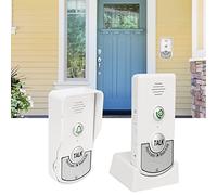 Sonnettes d'interphone Vocal interphone sans fil sonnettes sans Fil à interphone sans fil exterieur etanche Forte Puissance de pénétration à 1000 m de Distance pour la Maison Campanas