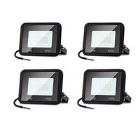 Sonnewelt Projecteur LED Extérieur 10W 4pcs 900lm Blanc Chaud 3000K Spot LED Extérieur économiseur dénergie IP66 Imperméable lumière de Sécurité pour Jardin Patio Cour Garage