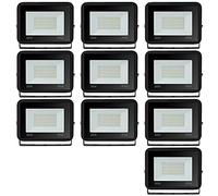 Sonnewelt Projecteur LED Extérieur 30W 10pcs 2550lm Blanc Froid 6000K Spot LED Extérieur économiseur dénergie IP66 Imperméable lumière de Sécurité pour Jardin Patio Cour Garage