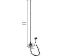 SONNI 1000W Anthracite Porte-serviettes électrique Régulation de température Bar Tube chauffant intelligent Thermostat LED Affichage Porte-serviettes Thermostat
