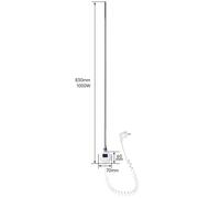 SONNI 1000W Blanc Porte-serviettes électrique Régulation de température Bar Tube chauffant intelligent Thermostat LED Affichage Porte-serviettes thermostat