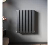 SONNI Radiateur vertical design à panneaux, double paroi, anthracite, 600 × 465 mm, sans élément chauffant