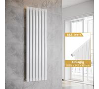 SONNI Radiateur vertical, panneau de radiateur, à une seule couche, blanc, 1600 x 542 mm, sans élément chauffant